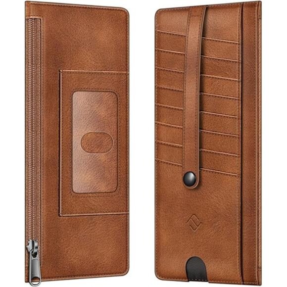 Slim Credit Card Wallet Holder Change Pouch, RFID Blocking Business Cards Cases - Picture 8 of 8